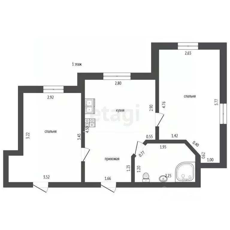 Дом в Крым, Судак ул. Приморская (49 м) - Фото 2