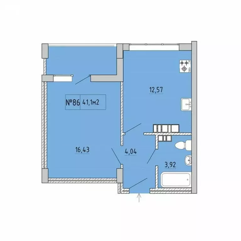 1-комнатная квартира: Феодосия, улица Грина, 43 (39 м) - Фото 1