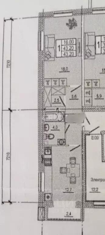 1-к кв. Краснодарский край, Горячий Ключ ул. Солнечный Берег, 10А ... - Фото 2
