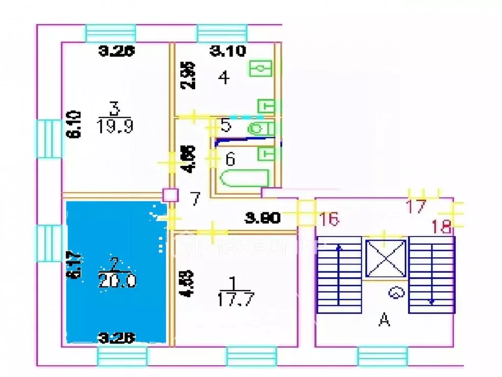 Комната Москва 5-я Кожуховская ул., 12 (20.0 м) - Фото 1