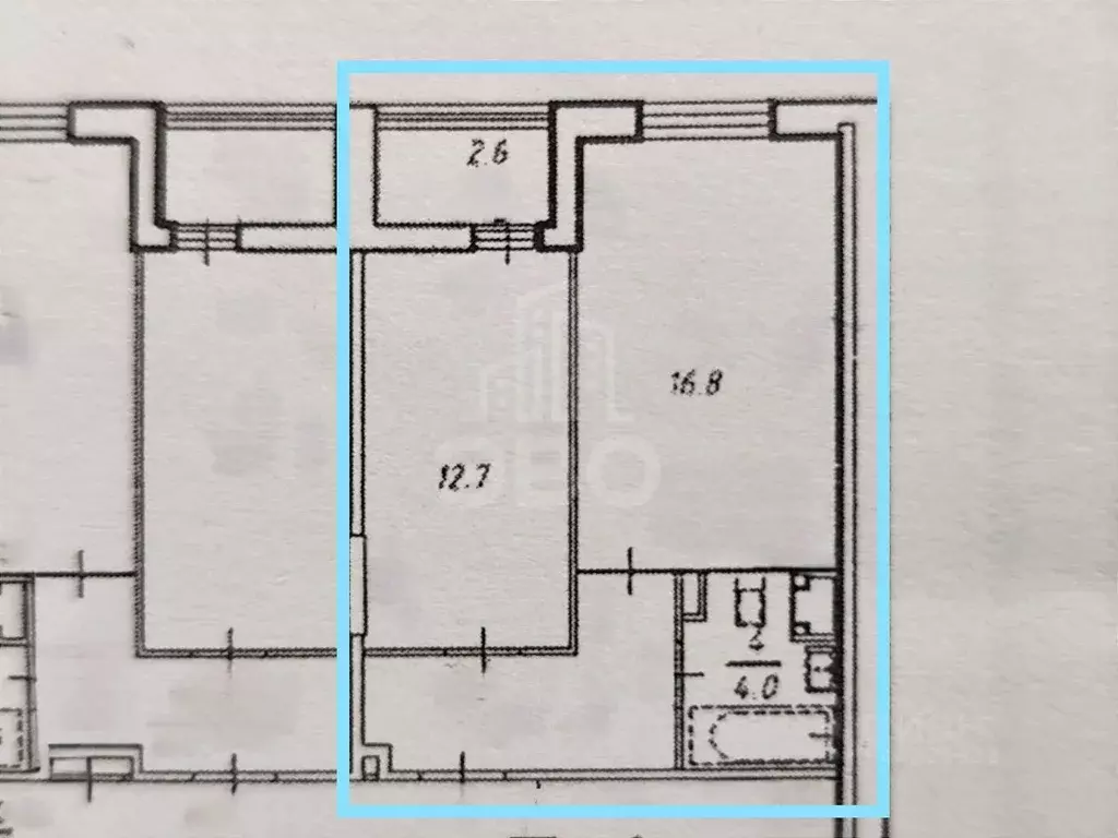 1-к кв. Санкт-Петербург ул. Крыленко, 1к1с4 (40.3 м) - Фото 2