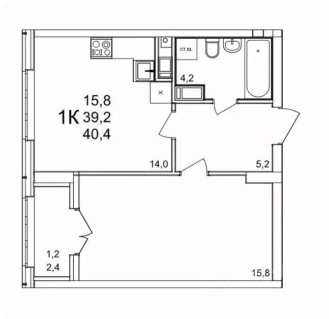 1-к кв. Нижегородская область, Нижний Новгород д. Анкудиновка, КМ ... - Фото 1