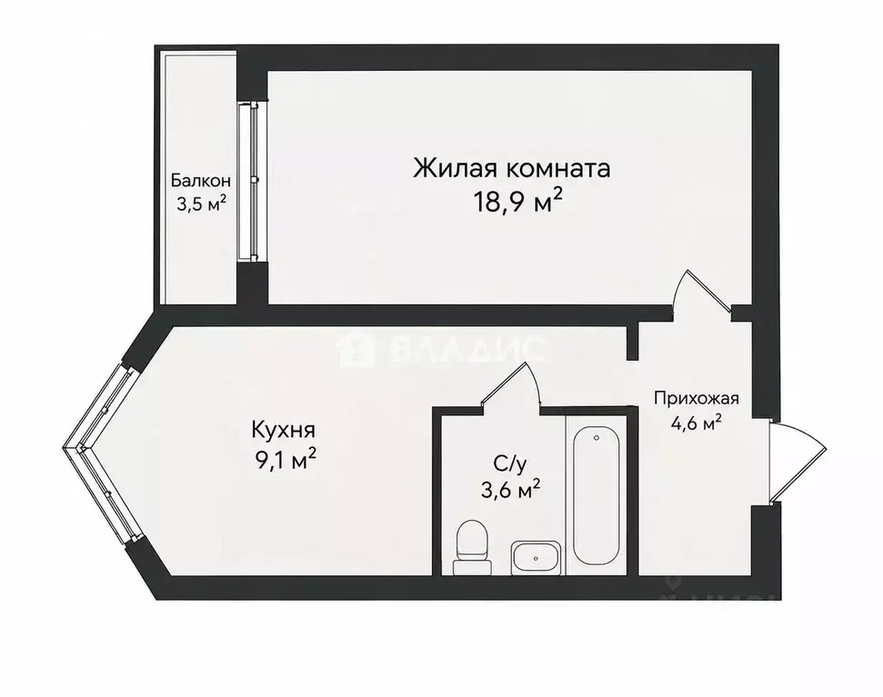 1-к кв. Москва Внуковское поселение, ул. Самуила Маршака, 24 (38.8 м) - Фото 2