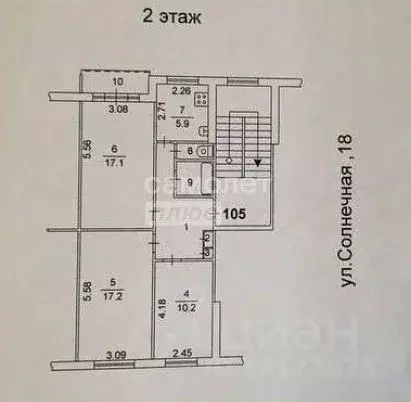 3-к кв. Челябинская область, Челябинск Солнечная ул., 18 (62.7 м) - Фото 1