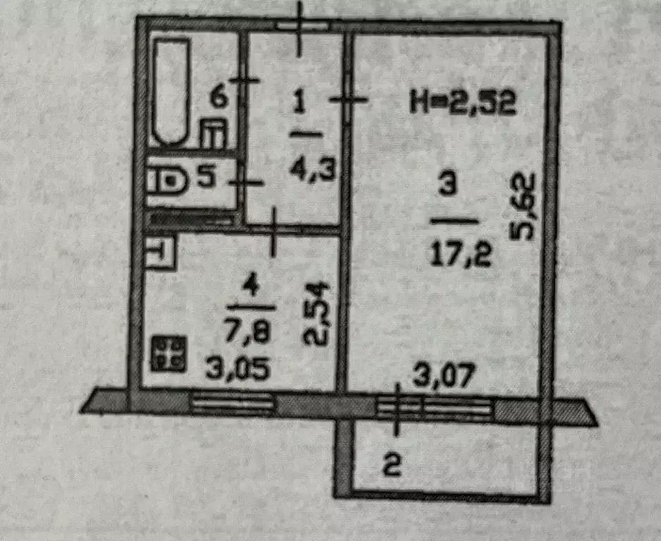 1-к кв. Московская область, Серпухов Новая ул., 16 (33.0 м) - Фото 1