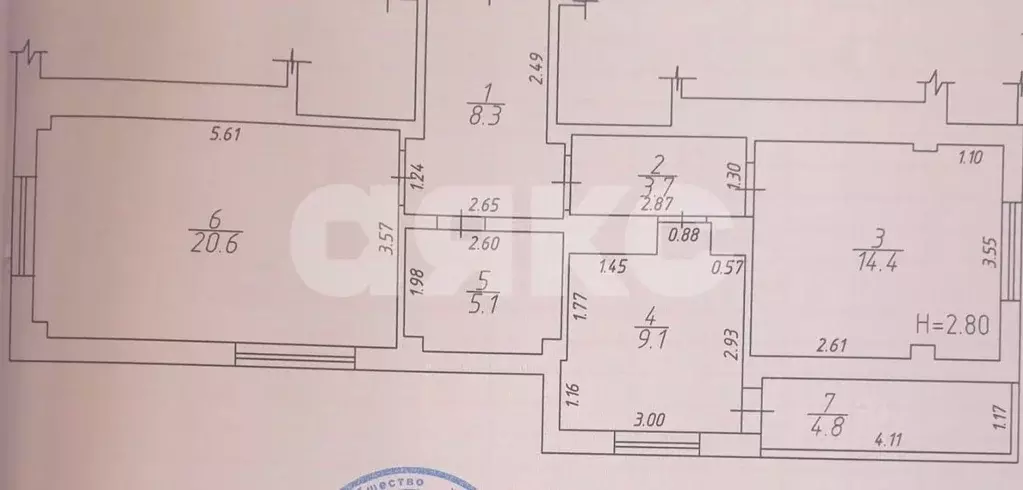 2-к кв. Краснодарский край, Анапа ул. Толстого, 111А (61.2 м) - Фото 2