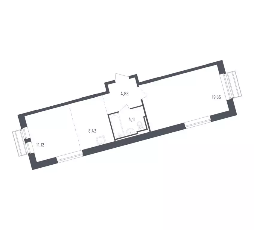 1-комнатная квартира: село Лайково, микрорайон Город-Событие, ЖК ... - Фото 1