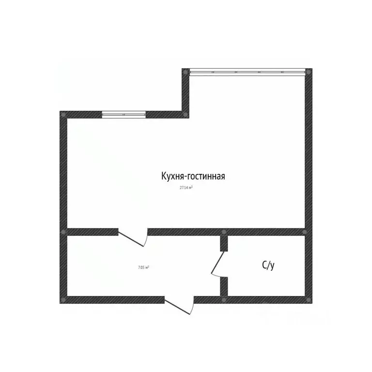 Студия Краснодарский край, Новороссийск Мысхакское ш., 59Б (35.0 м) - Фото 1