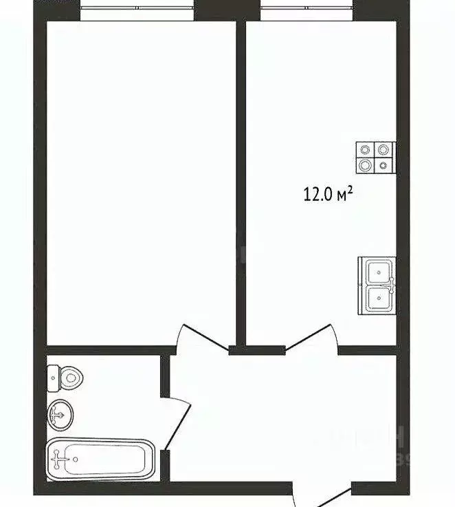 1-к кв. Севастополь ул. Горпищенко, 145к5 (41.0 м) - Фото 2