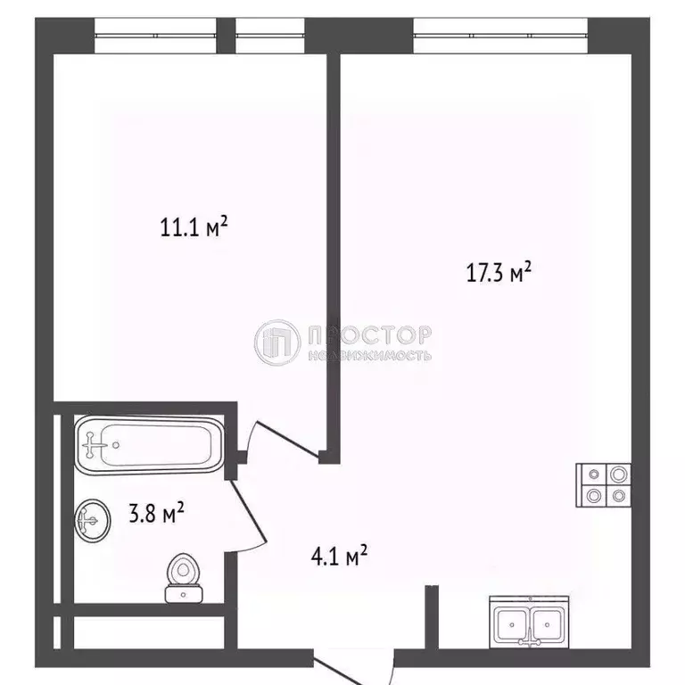 1-к кв. Москва ул. Малая Очаковская, 4Ак2 (36.2 м) - Фото 2
