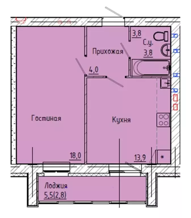 Продаётся 2-к квартира, 42.5 м - Фото 0