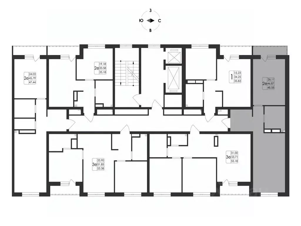 2-к кв. Воронежская область, Воронеж Первое Мая мкр, Май жилой ... - Фото 2