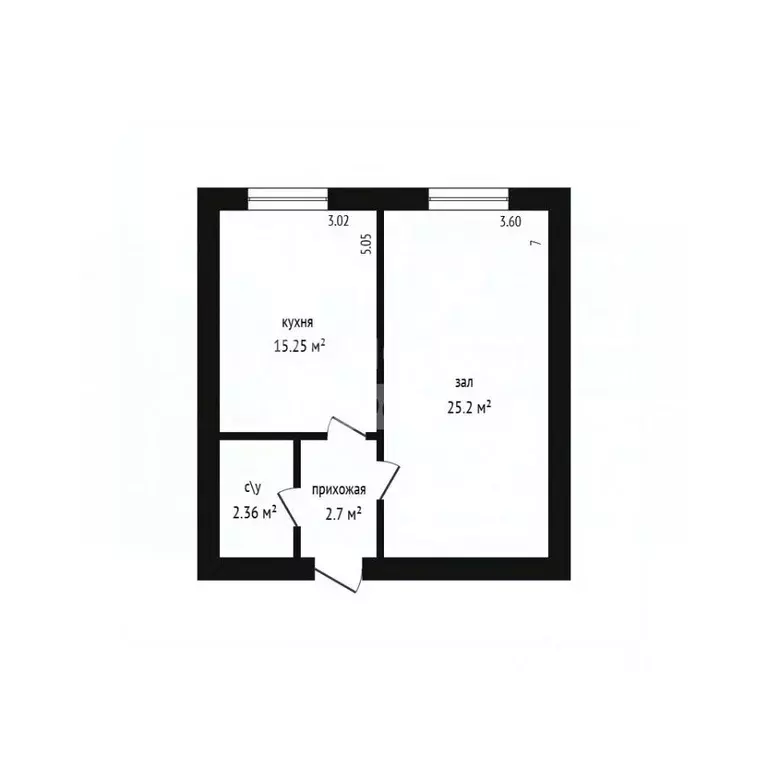 1-к кв. Дагестан, Дербент ул. Сальмана, 89К (45.52 м) - Фото 2