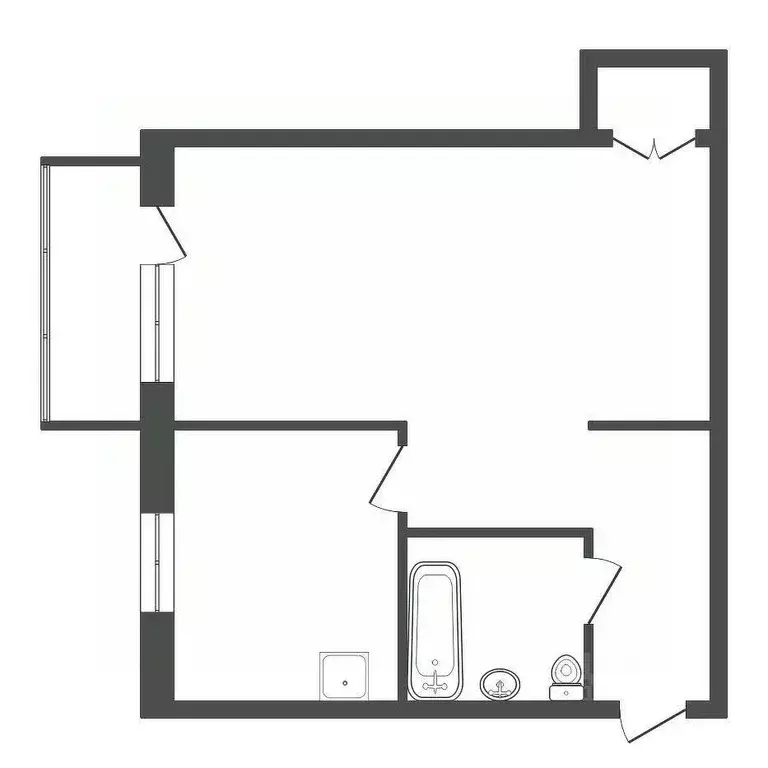 1-к кв. Красноярский край, Красноярск Свободный просп., 36 (29.0 м) - Фото 2