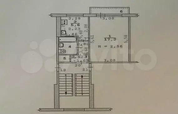 1-к. квартира, 29,7 м, 2/5 эт. - Фото 0