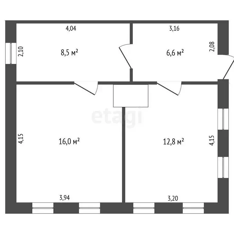 3-комнатная квартира: Троицк, Пионерская улица, 44 (43.9 м) - Фото 1