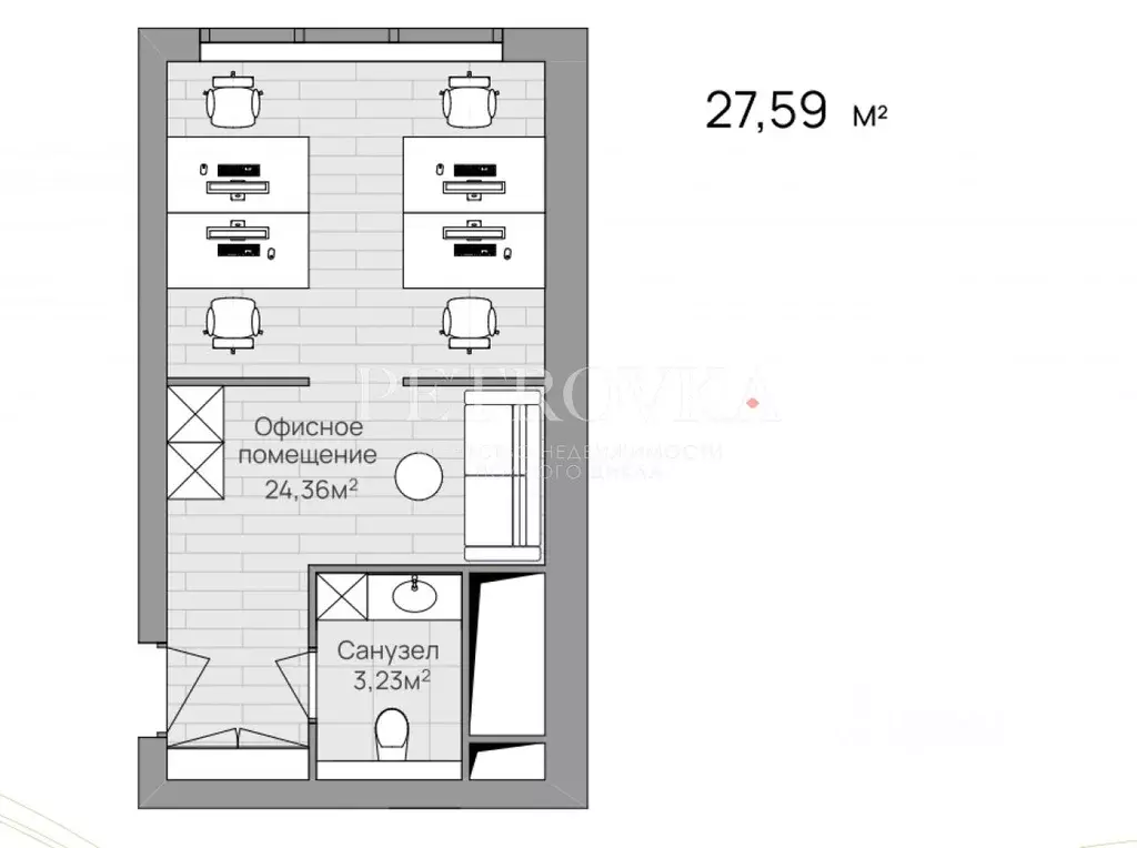 Офис в Московская область, Котельники Дюна жилой комплекс (28 м) - Фото 2