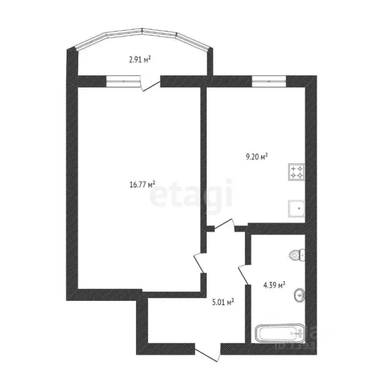 1-к кв. Тюменская область, Тюмень Антипино мкр, ул. Беловежская, 19к2 ... - Фото 0