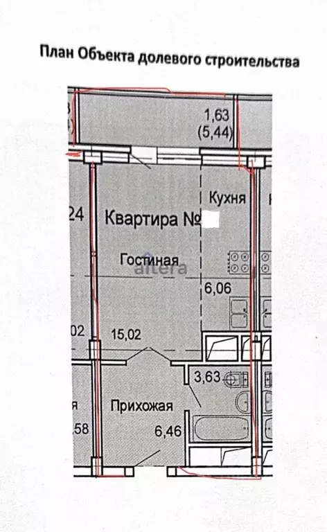 Студия Татарстан, Казань ул. Бари Галеева, 8Ак3 (31.5 м) - Фото 2