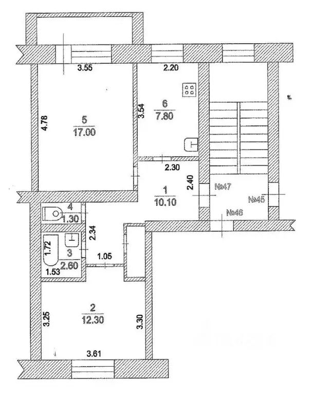 2-к кв. Чувашия, Шумерля ул. Карла Маркса, 25 (51.1 м) - Фото 1