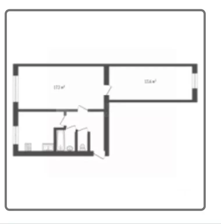 2-к кв. Тюменская область, Тюмень ул. 50 лет ВЛКСМ, 89 (44.5 м) - Фото 2