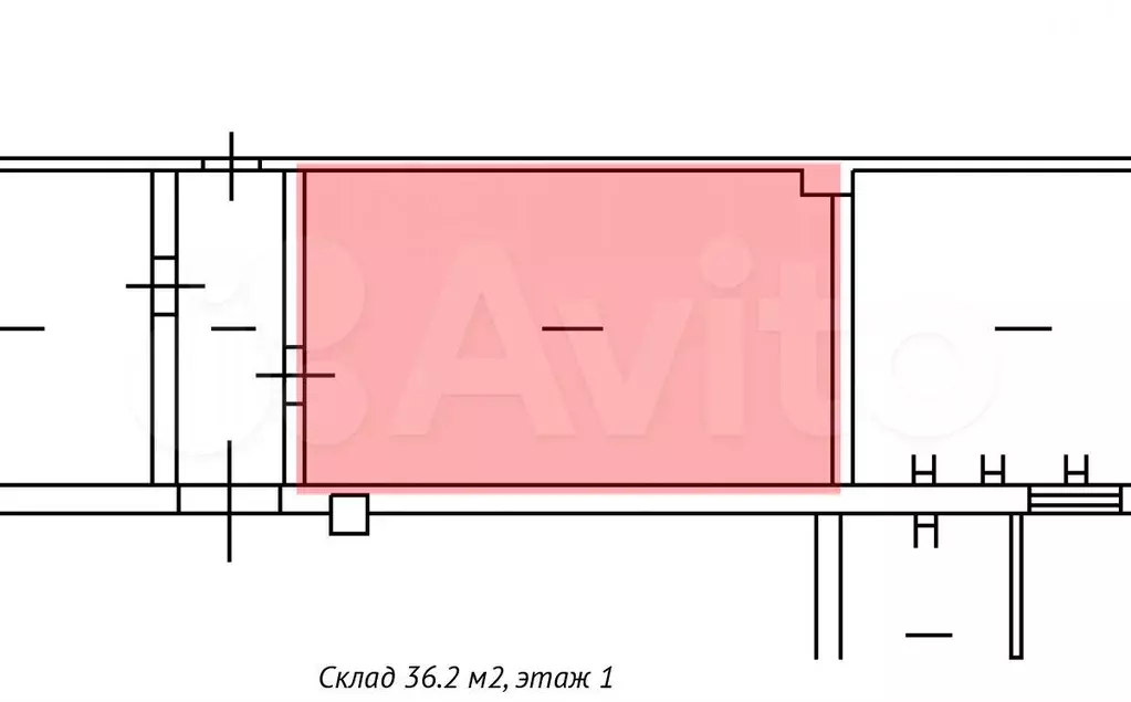 склад, 36.2 м - Фото 0