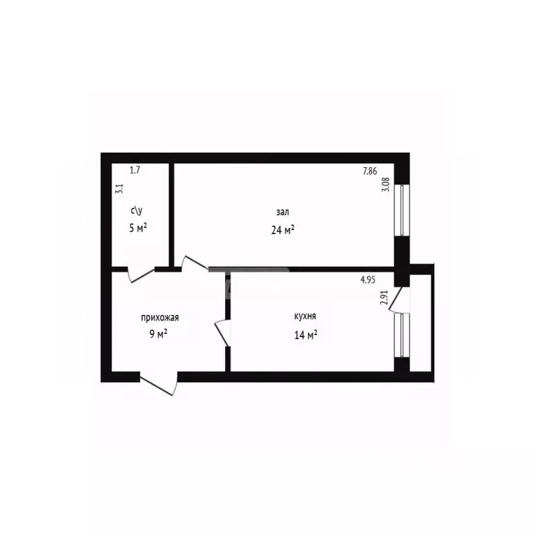 1-к кв. Дагестан, Дербент ул. Сальмана, 87А (60.0 м) - Фото 2