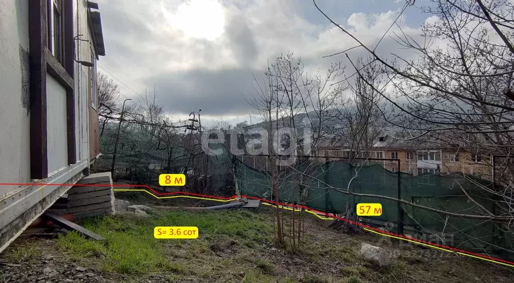 Участок в Крым, Ялта проезд Бакунинский (3.6 сот.) - Фото 1