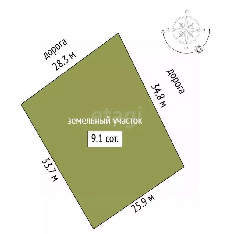 Участок в Крым, Симферопольский район, Добровское с/пос, с. ... - Фото 2