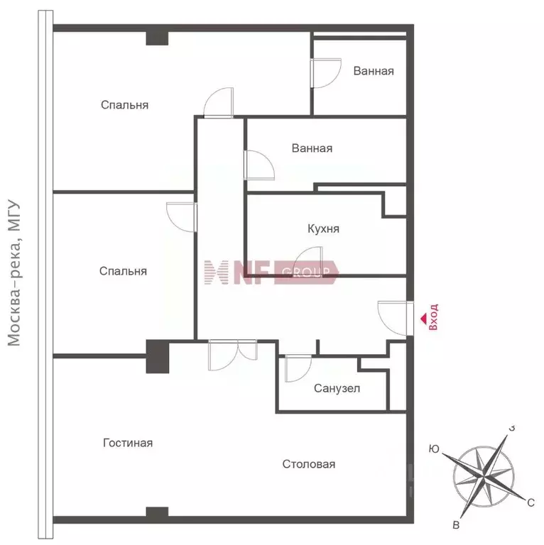 Помещение свободного назначения в Москва наб. Пресненская, 6с2 (132 м) - Фото 2