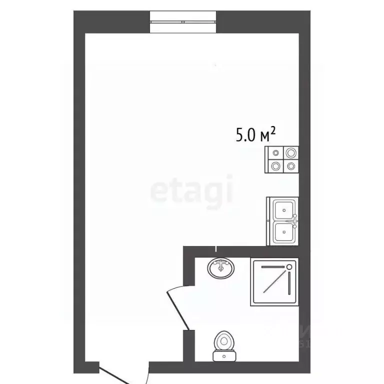 Студия Ямало-Ненецкий АО, Новый Уренгой Лимбяяха мкр, Надежда мкр, 17 ... - Фото 1