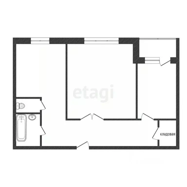 2-к кв. Красноярский край, Сосновоборск ул. Ленинского Комсомола, 2 ... - Фото 2