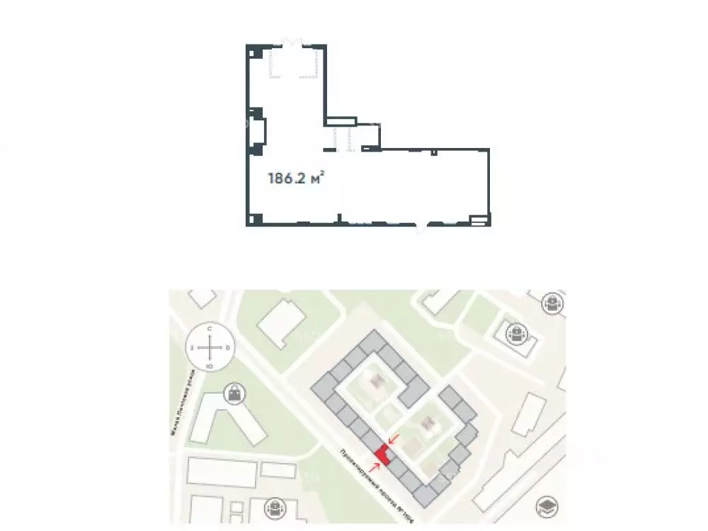Торговая площадь в Москва Малая Почтовая ул., 12 (186 м) - Фото 2