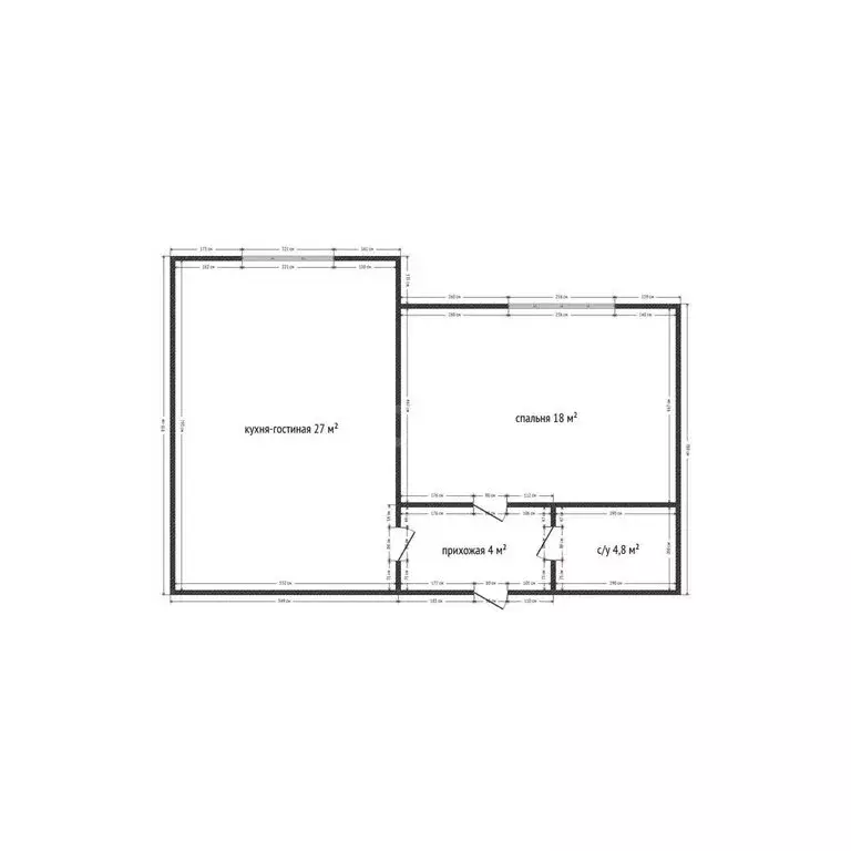 1-комнатная квартира: Махачкала, улица Зои Космодемьянской, 28В (55 м) - Фото 1