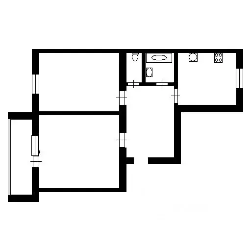2-к кв. Татарстан, Казань ул. Декабристов, 83 (57.0 м) - Фото 1