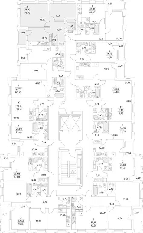 2-к кв. Санкт-Петербург Планерная ул., 99 (55.5 м) - Фото 1