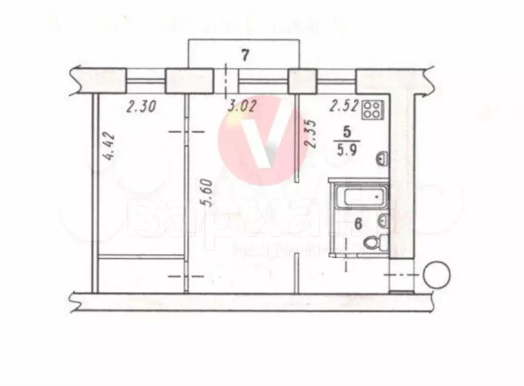 2-к. квартира, 45 м, 3/5 эт. - Фото 0