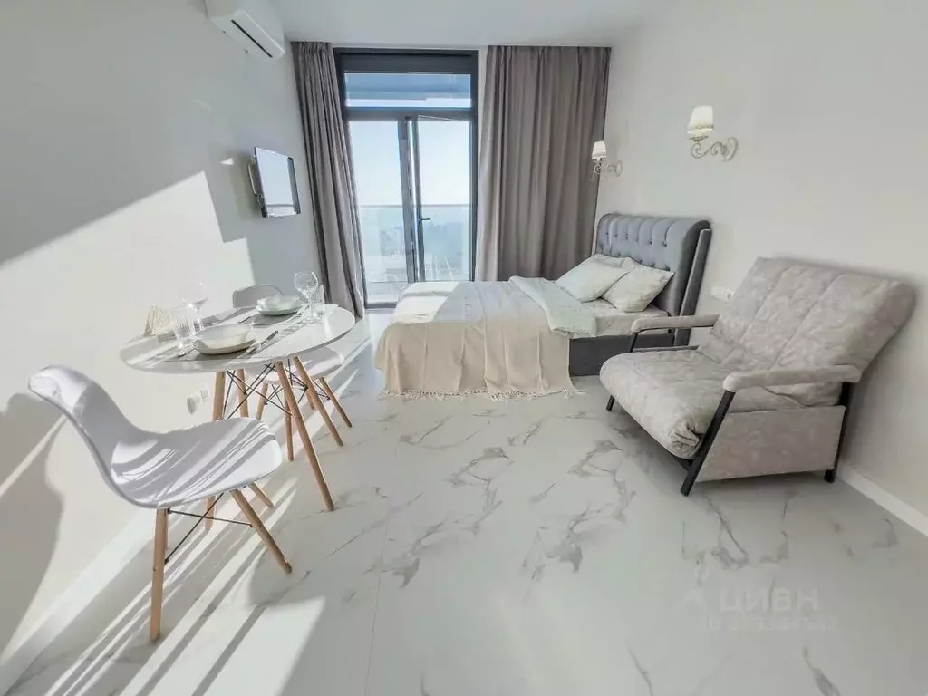 1-к кв. Краснодарский край, Сочи Бытха мкр, ул. Ясногорская, 16/2 ... - Фото 1