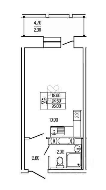 Студия Ленинградская область, Всеволожский район, Кузьмоловский пгт ... - Фото 2