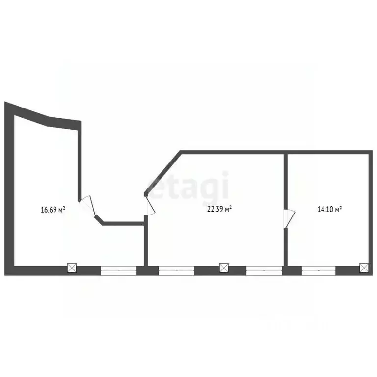 Офис в Тюменская область, Тюмень ул. Ленина, 2А (52 м) - Фото 2