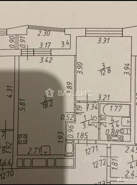 1-к кв. Ленинградская область, Мурино Всеволожский район, просп. ... - Фото 2