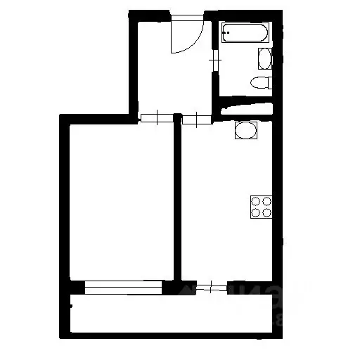 1-к кв. Краснодарский край, Сочи Бытха мкр, ул. Бытха, 4/11 (41.0 м) - Фото 2