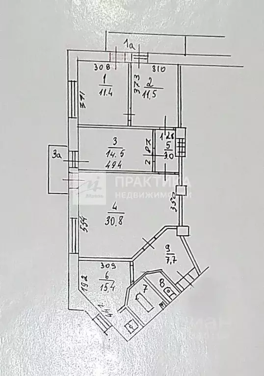 4-к кв. Москва ул. Талалихина, 2/1к4 (100.4 м) - Фото 1