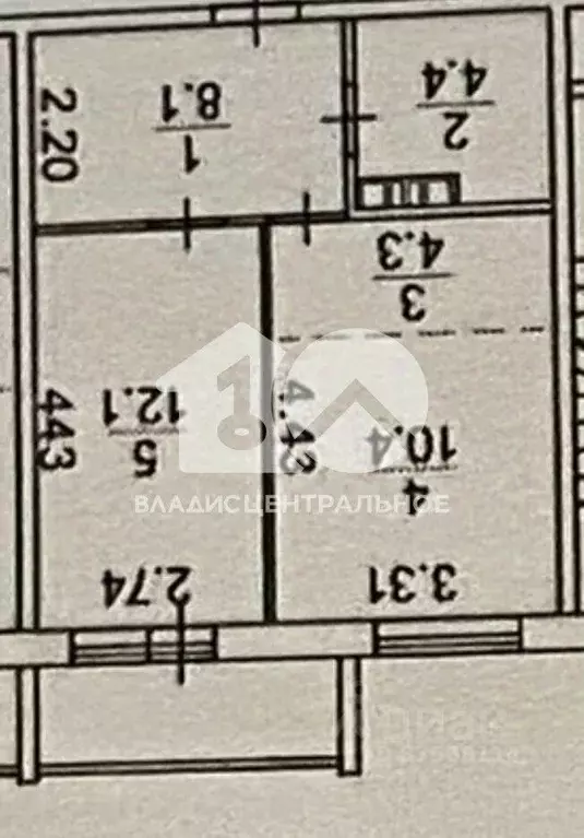 1-к кв. Новосибирская область, Обь Октябрьская ул., 3 (39.3 м) - Фото 1