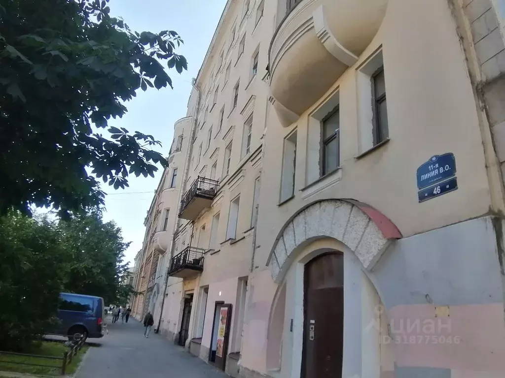 Комната Санкт-Петербург 11-я Васильевского острова линия, 46 (19.0 м) - Фото 0