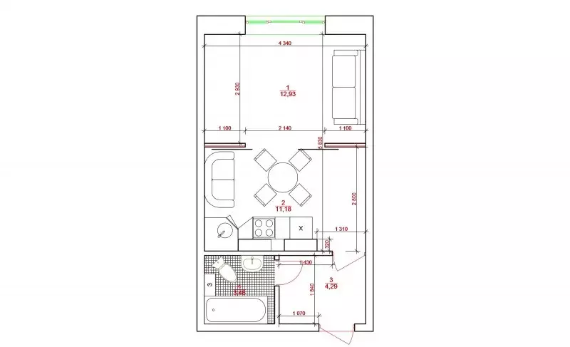 Продаётся квартира-студия, 21 м - Фото 1