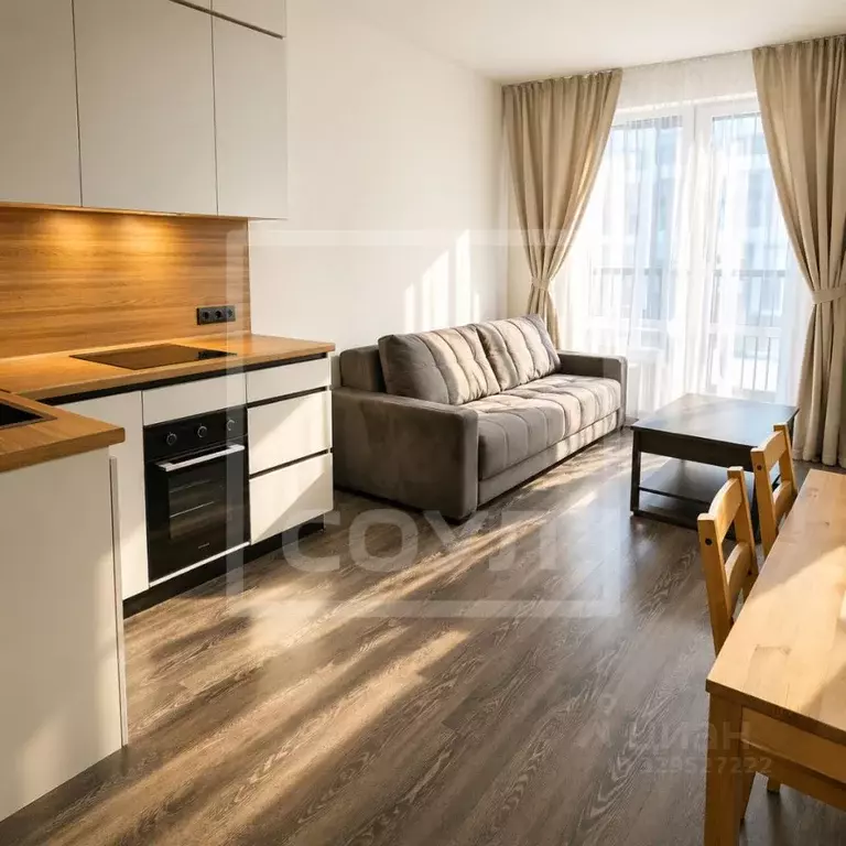 Студия Санкт-Петербург ул. Верхне-Каменская, 9к1 (24.5 м) - Фото 1