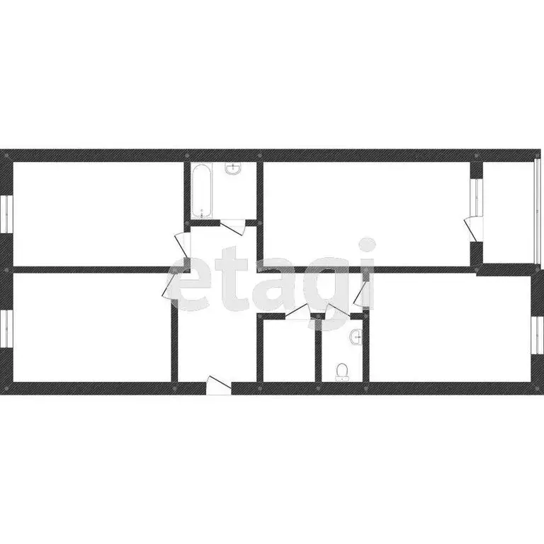 3-комнатная квартира: Кострома, Кадыевский переулок, 10 (44 м) - Фото 1