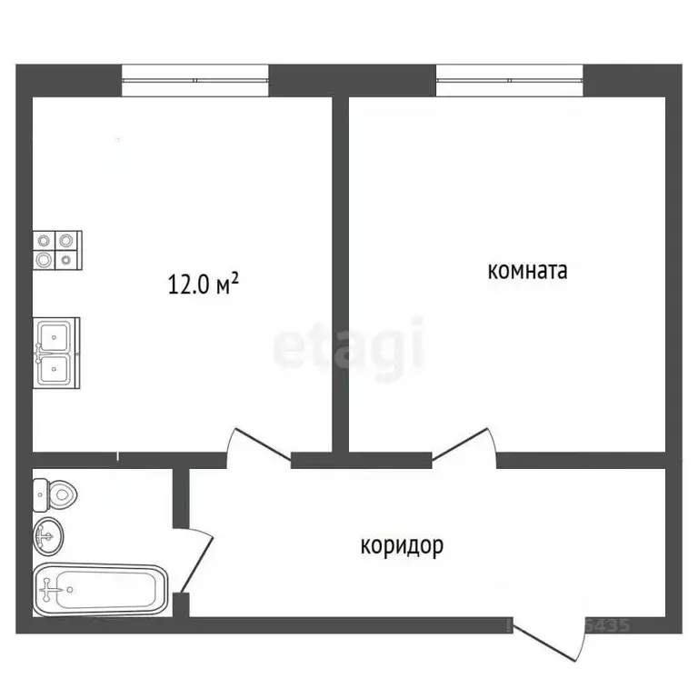 1-к кв. Московская область, Люберцы ул. Солнечная, 6 (38.1 м) - Фото 1