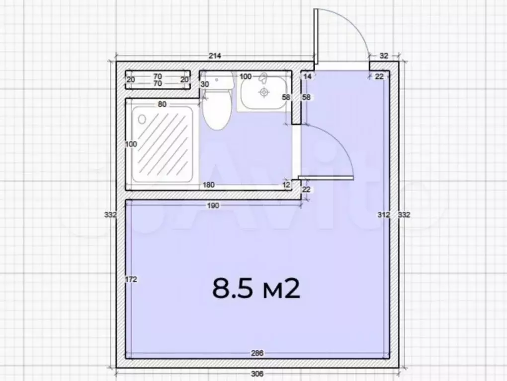 Квартира-студия, 10 м, 1/12 эт. - Фото 0